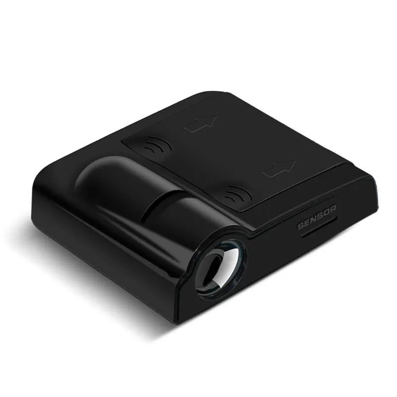 Car decorative projection lamp with ABS plastic shell in black or beige colour options