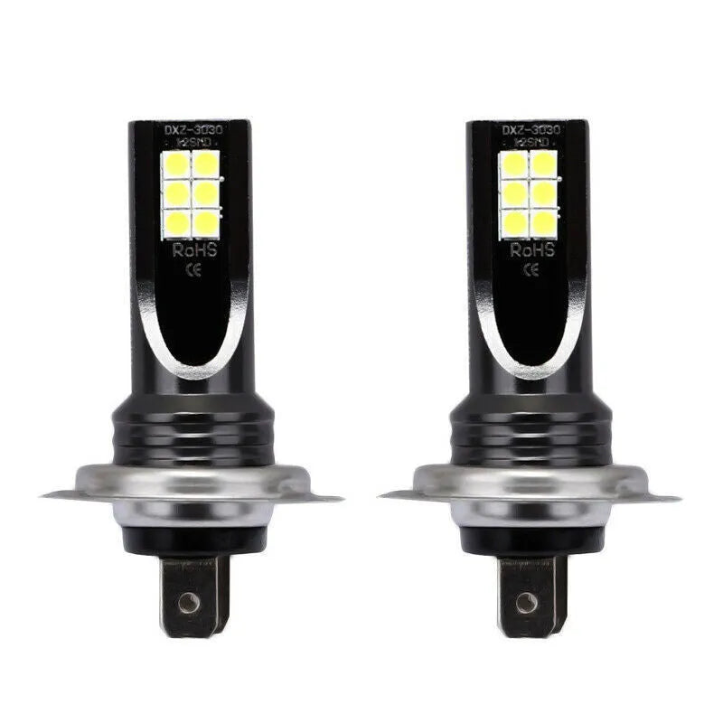 H7 3030 12SMD 110W LED car fog light with aluminium housing.