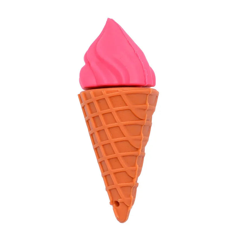 Mini ice cream shaped USB stick in pink colours with capacity options from 4GB to 128GB
