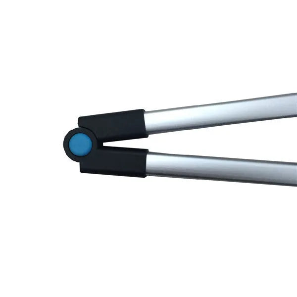 Blue foldable portable pickup tool with stainless steel head and aluminum tube measuring 83.5cm