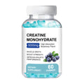 Container of 60 creatine monohydrate supplement gummies with soft candy format