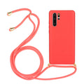 Huawei P30 phone case with wrist lanyard in floral painted TPU design