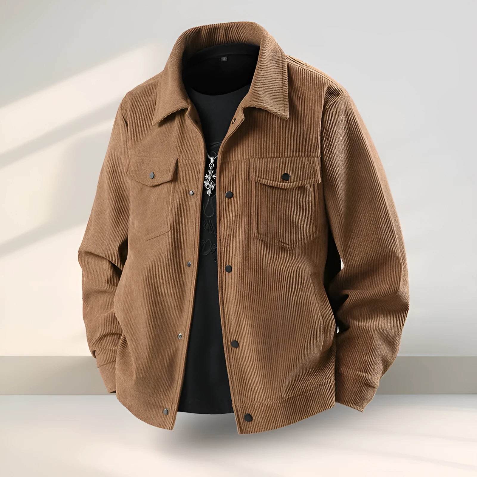 Slim fit casual coat with ruffle design in Lycra blend fabric available in multiple colours