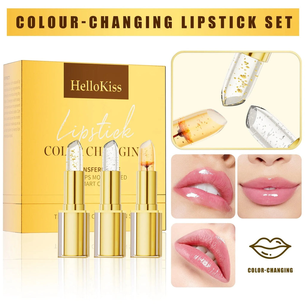 Anti-smudge gilding warm colour-changing lipstick in 3.5g stick
