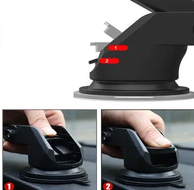 Universal telescopic car navigation bracket with adjustable multi-joint arm for vehicle mounting