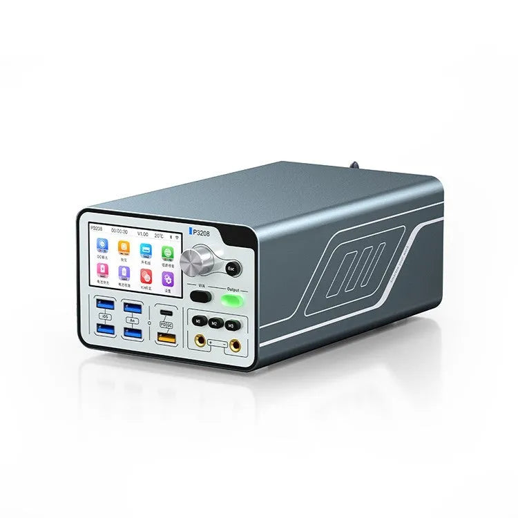 320W intelligent regulated power supply unit with IPS display and connection ports.