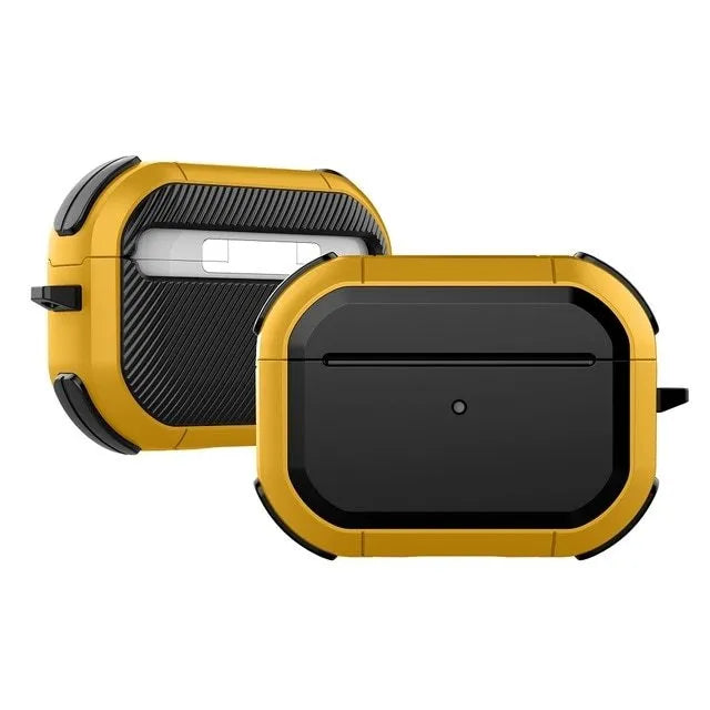 AirPods protective shell case in multiple colours showing TPU and PC construction with anti-drop design