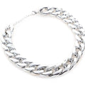 Gold colour dog collar necklace with geometric buckle and twisted chain design for small to medium sized dogs