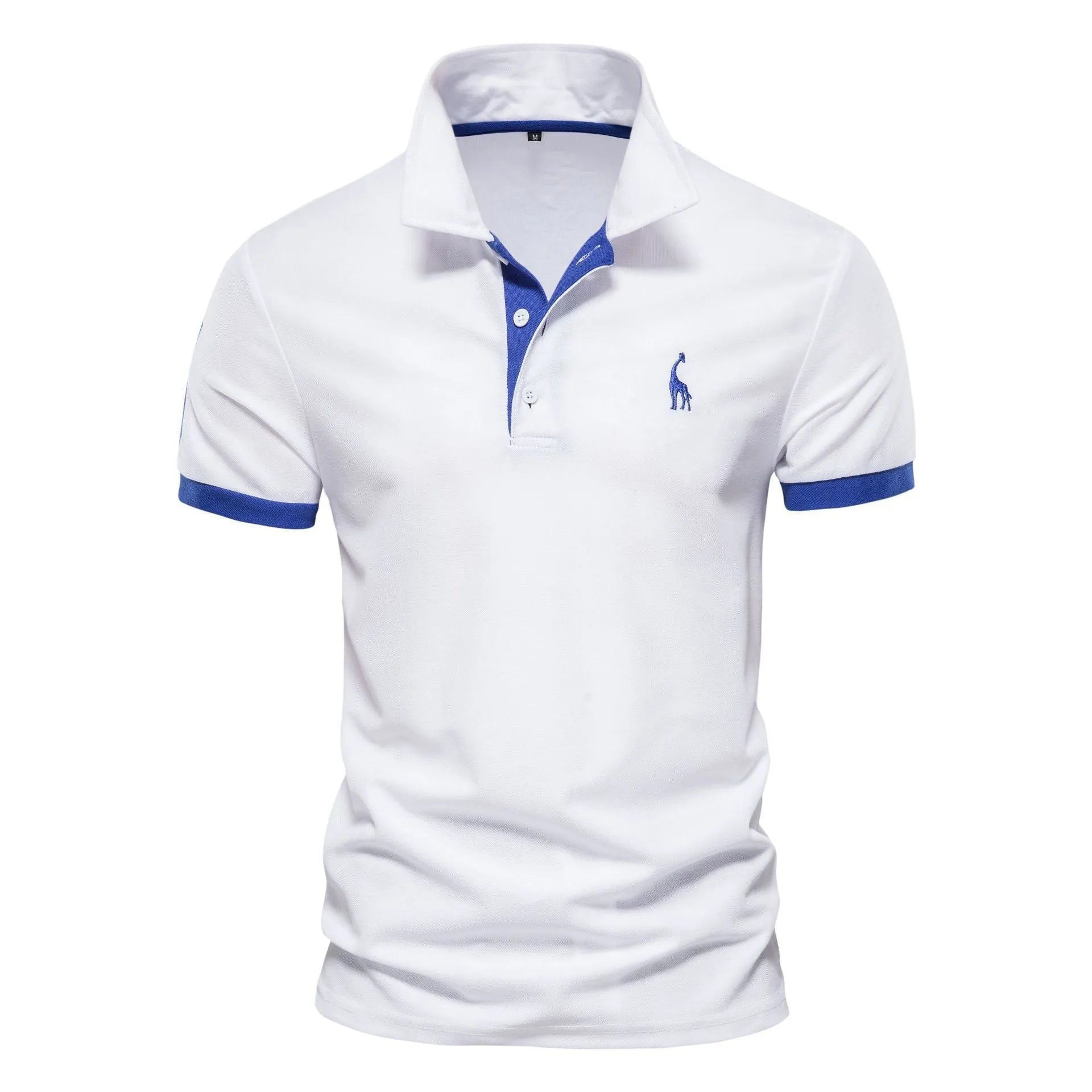 Men's slim fit grey t-shirt featuring a detailed embroidered deer design on the chest