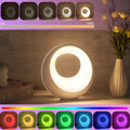 Creative Touch small night lamp with RGB colour changing remote control on desk