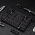 Black Oxford cloth outdoor kit with 18x3.5cm dimensions for military fans