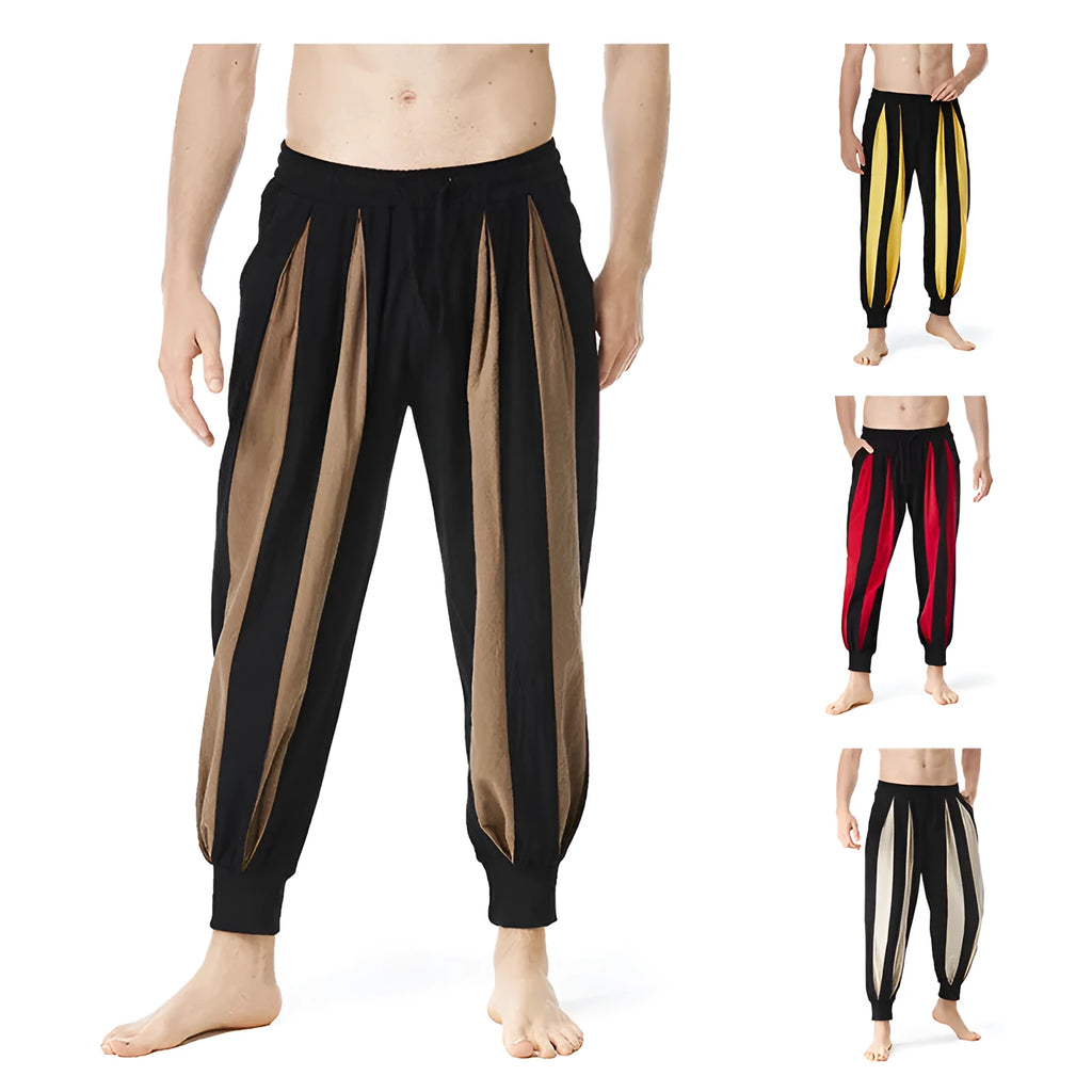 Men's straight fit casual trousers in polyester fabric available in multiple sizes and colours
