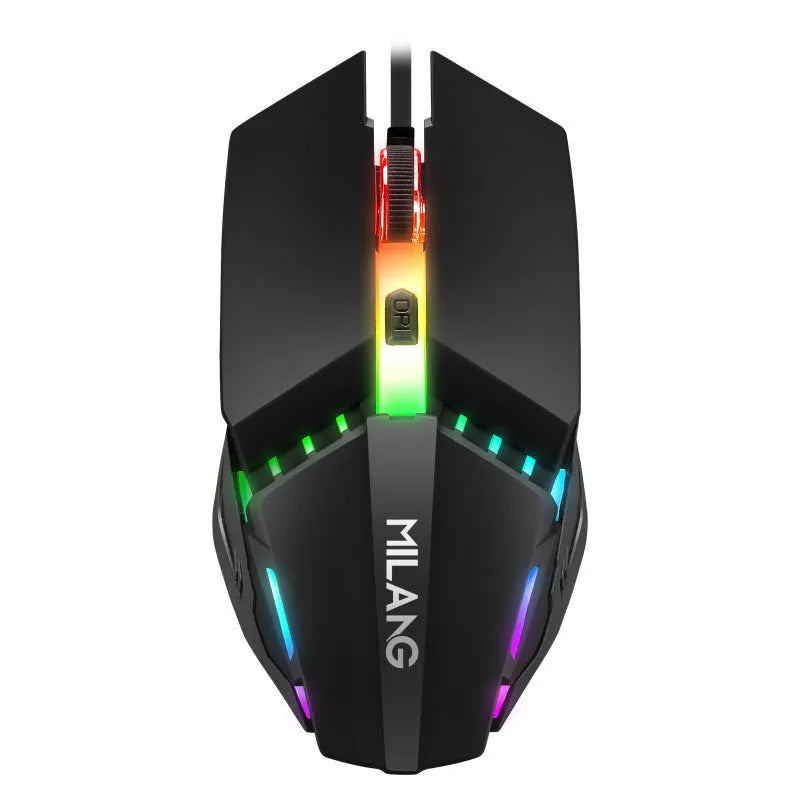 Single-handed mechanical keyboard and mouse set with ABS build and 1.5-metre USB cable