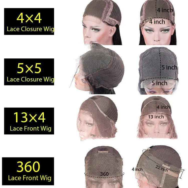 Real human hair lace headgear with 4x4 lace front in Star Fashion style