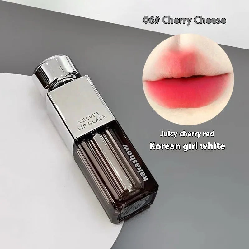 Kakashow Lock Colour Velvet Lip Paint matte soft mist lipstick in six colour shades