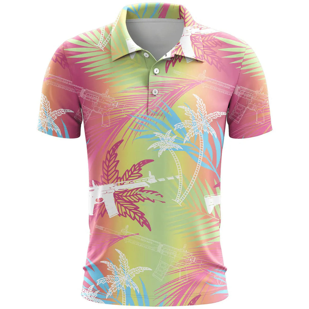 3D printed sports short sleeve shirt in polyester bird eye cloth with loose fit design