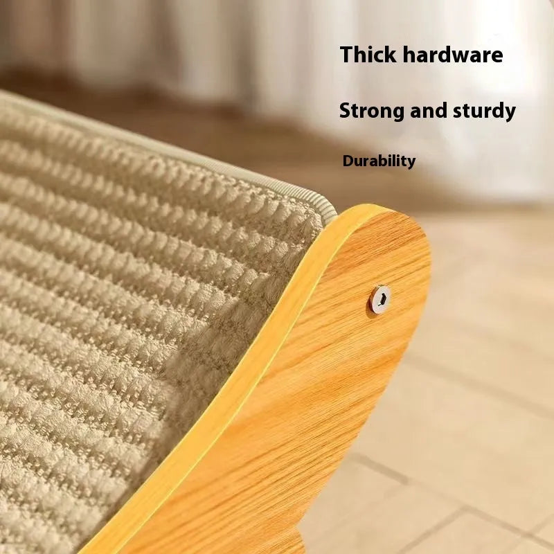 Sisal cat scratch board with natural blanket surface in small and large size options
