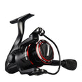 All-metal spinning fishing reel paired with telescopic fishing rod combo for lure fishing