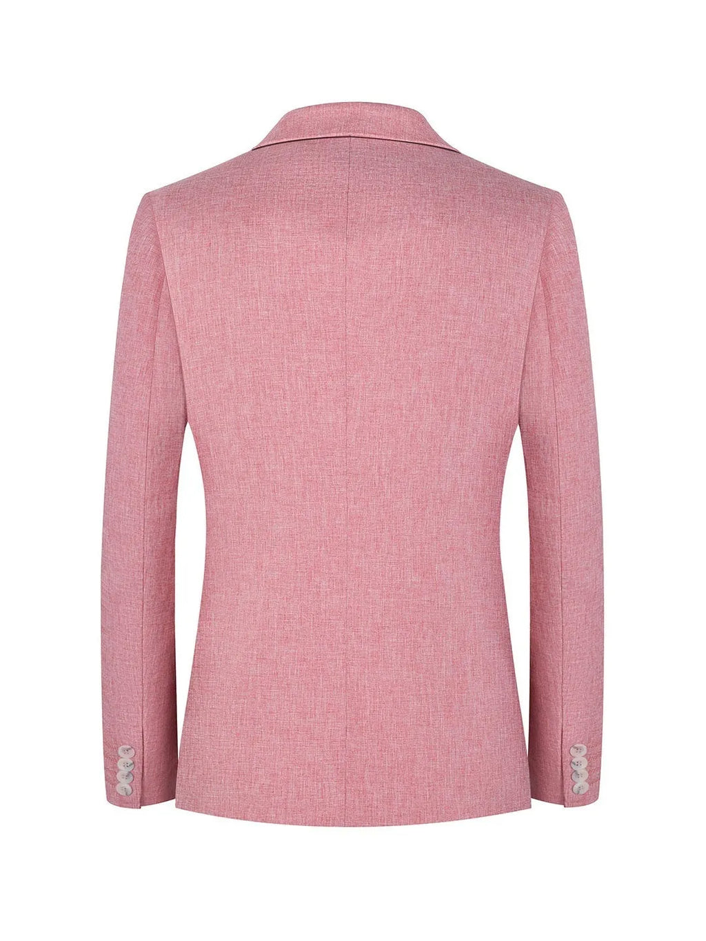 Men's western style casual suit jacket in pink and light blue colours with four-season design