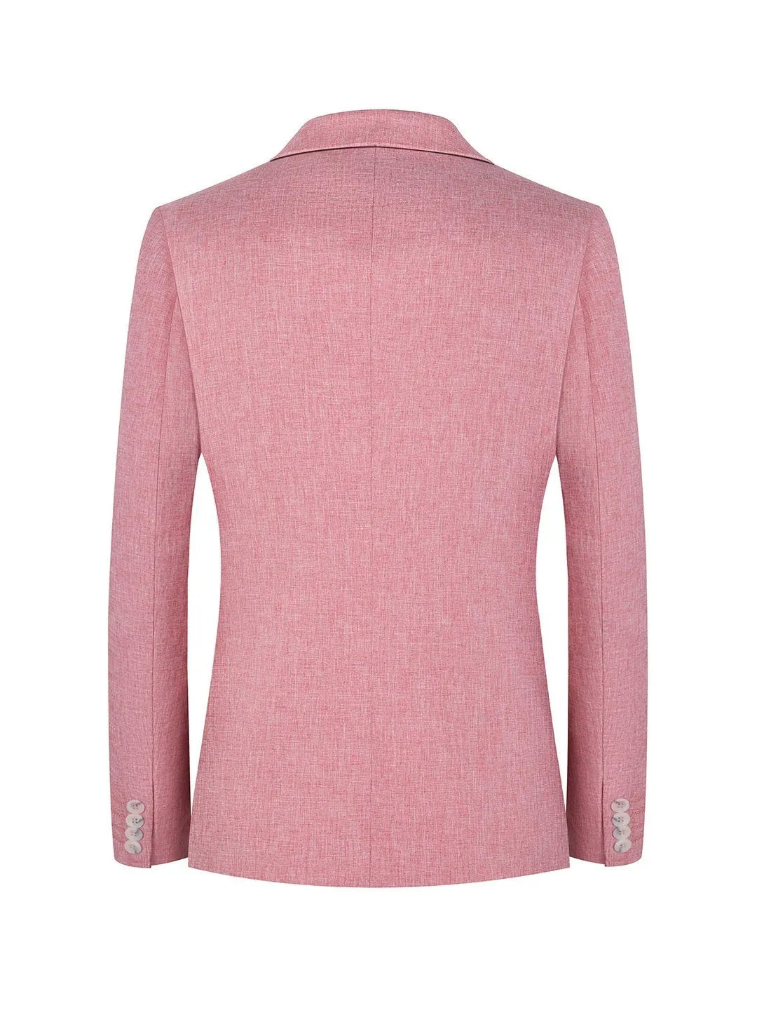 Men's western style casual suit jacket in pink and light blue colours with four-season design