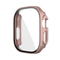 PC tempered film smartwatch case in various colours and sizes on a table