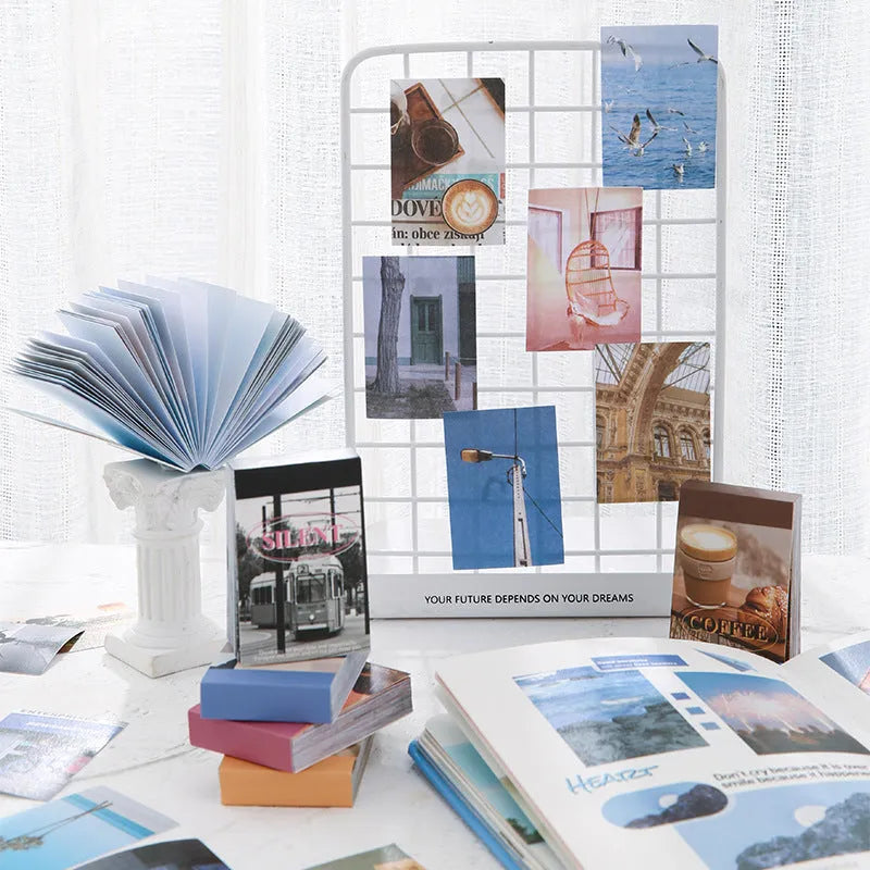 Japanese style printed art notebook with 50 paper sheets in colour romantic moment
