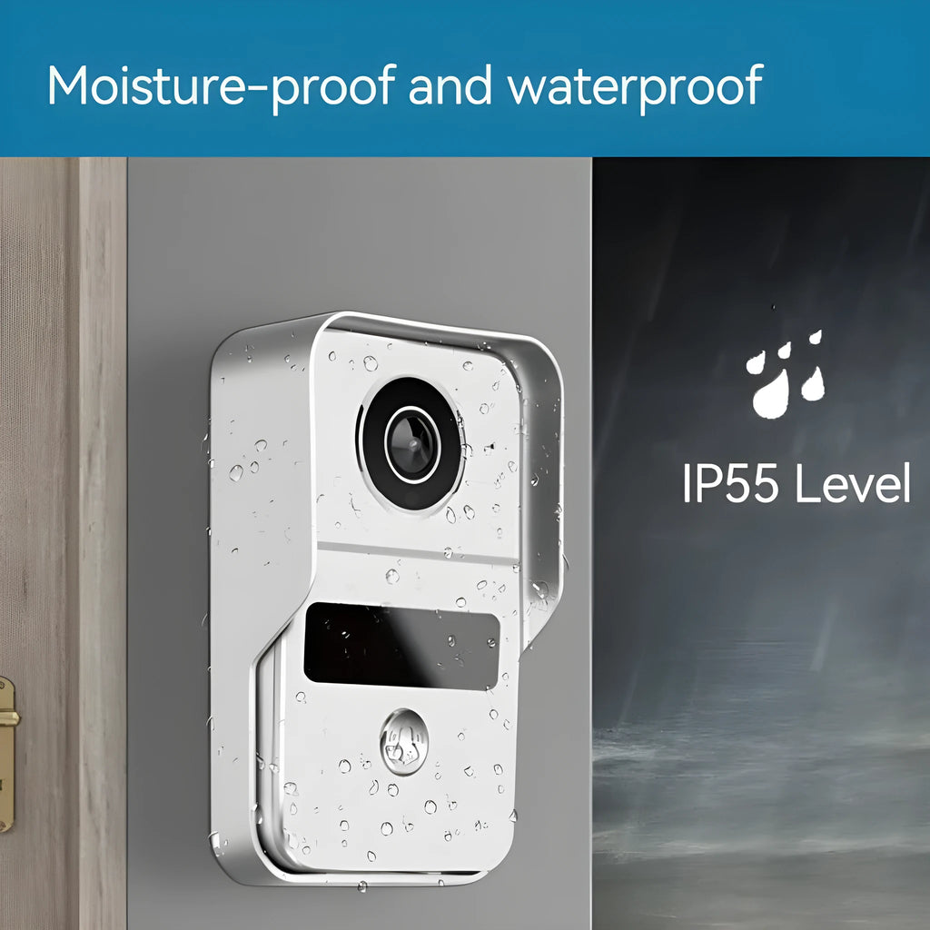 10-inch wireless video intercom doorbell system with colour HD camera and Ethernet connection