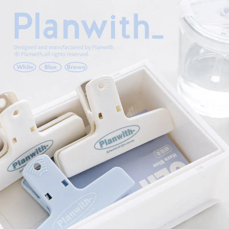Haze Series magnetic ledger clip in haze blue colour for bill organisation