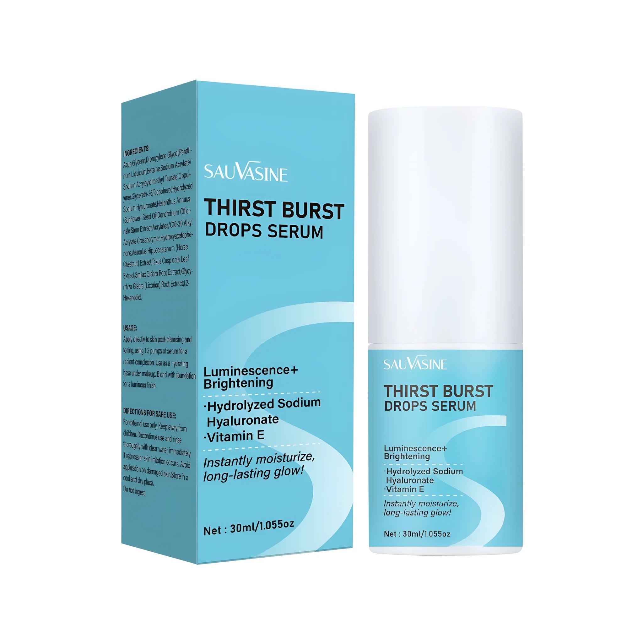 30ml bottle of thirst relieving moisturising nursing solution drops for skin.