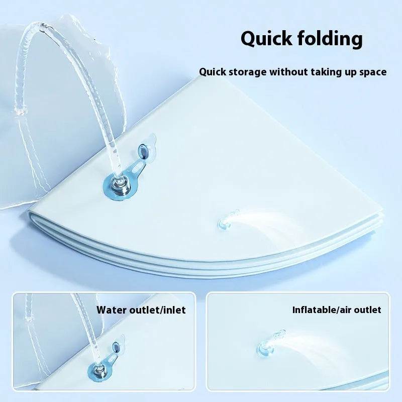 PVC inflatable water cushion cooling bed for cats in summer with dolphin design