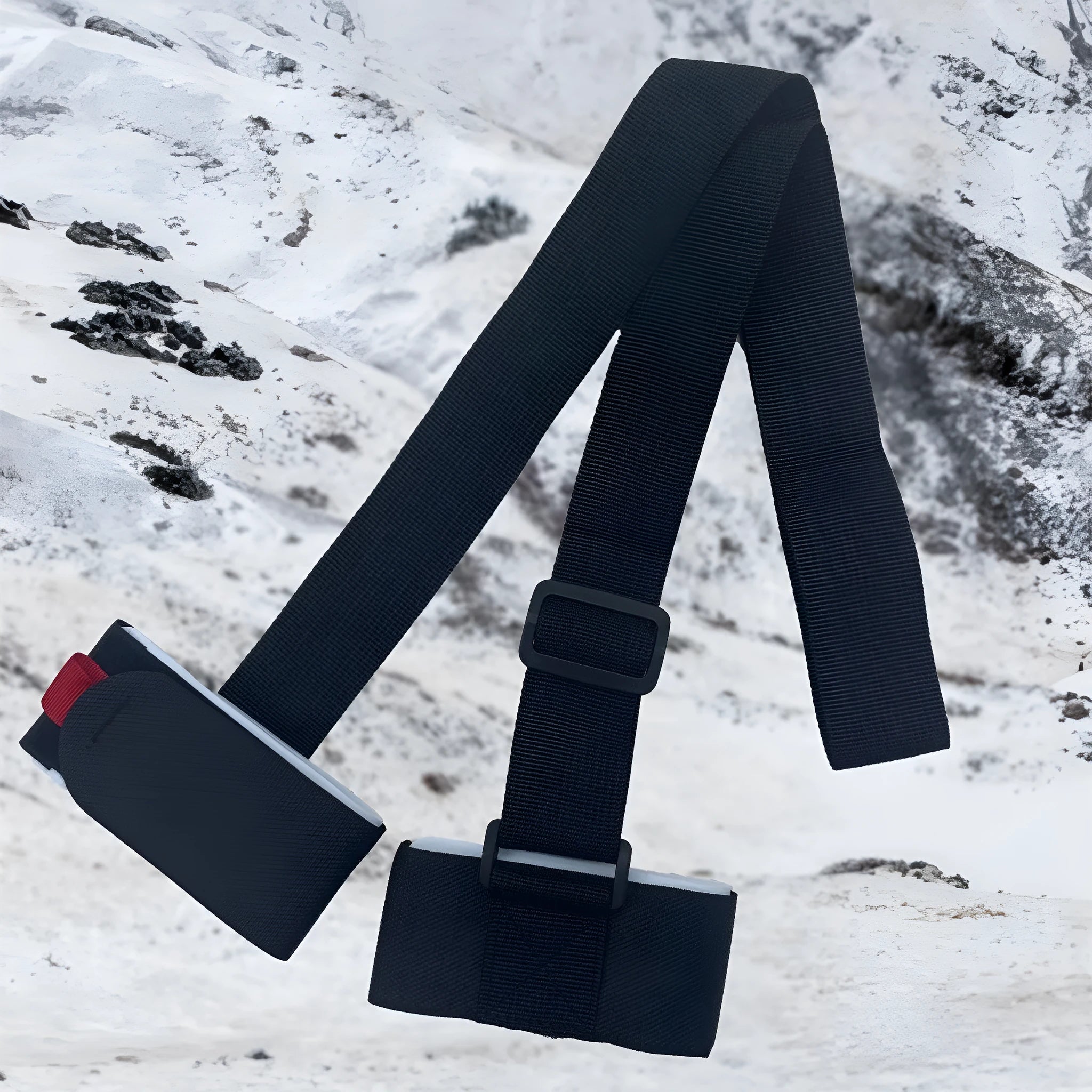 Fixed sewing skiing bandage with hook and loop closure in multiple colour options
