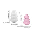 Three layer circle vase silicone mould in modern irregular shape design