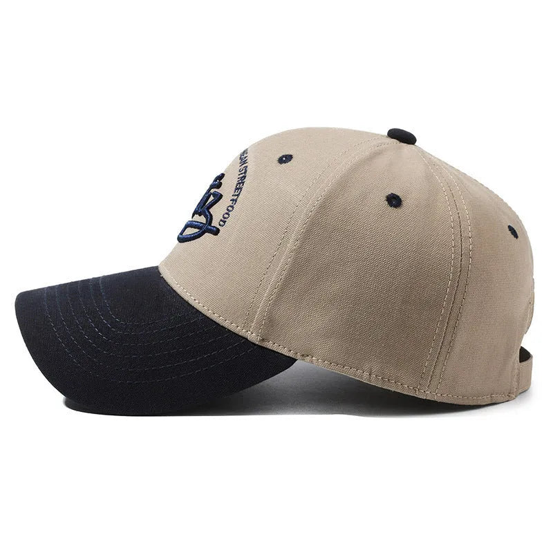 Cotton dome style adjustable hat with sunshade protection in black, white, khaki, dark blue, burgundy, pink