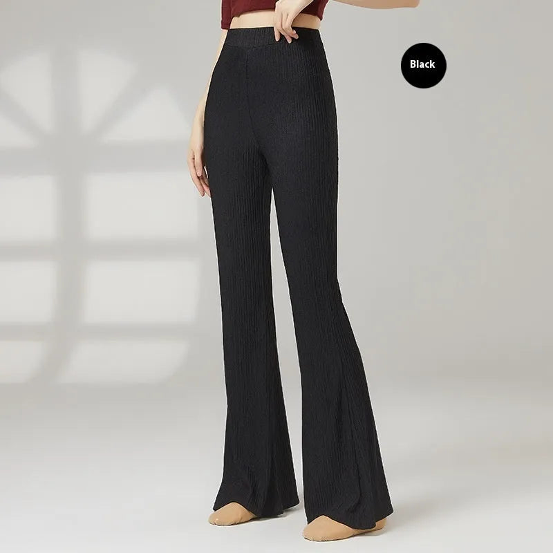 Women's classical dance practice pants in polyester fabric for body training available in multiple colours