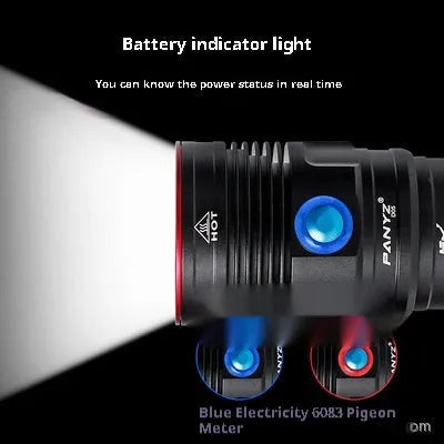 DX5S L2 single flashlight aluminium alloy 50W long-range outdoor camping lantern 145x64x58mm