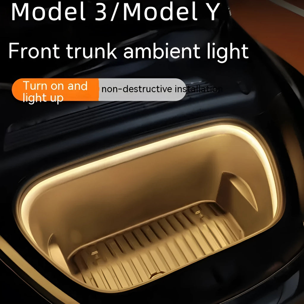 Tesla Model 3/Y centre console backup box LED atmosphere light kit in silicone housing