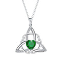 Copper Celtic knot pendant necklace for women in a choice of four electroplated colours.