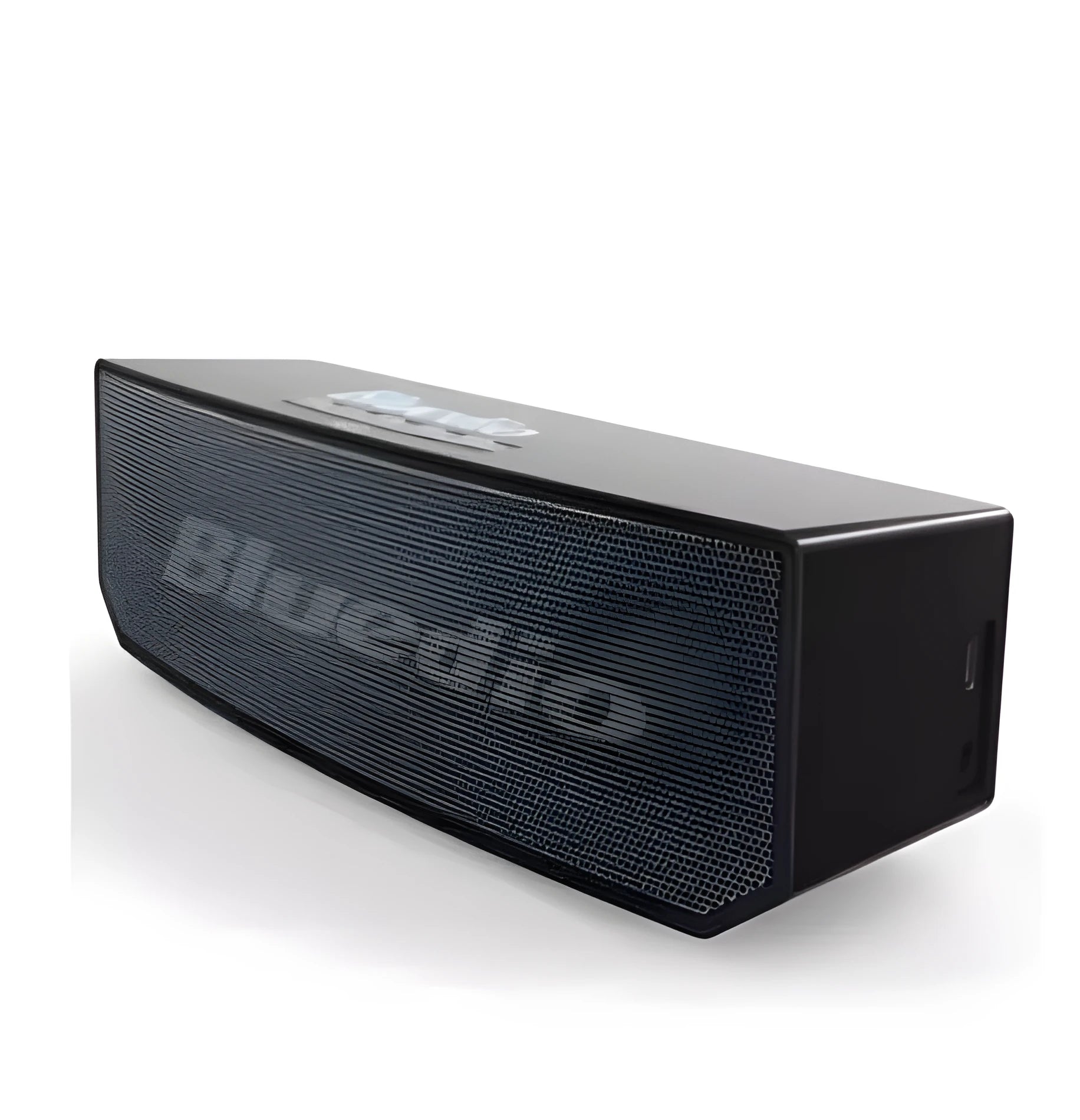 Black BS-6 Bluetooth smart speaker with 52mm drivers and compact 227x68x74mm dimensions