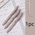 Macaron colour press gel pen with 0.5mm tip in smoked brown, smoked powder and smoked white options