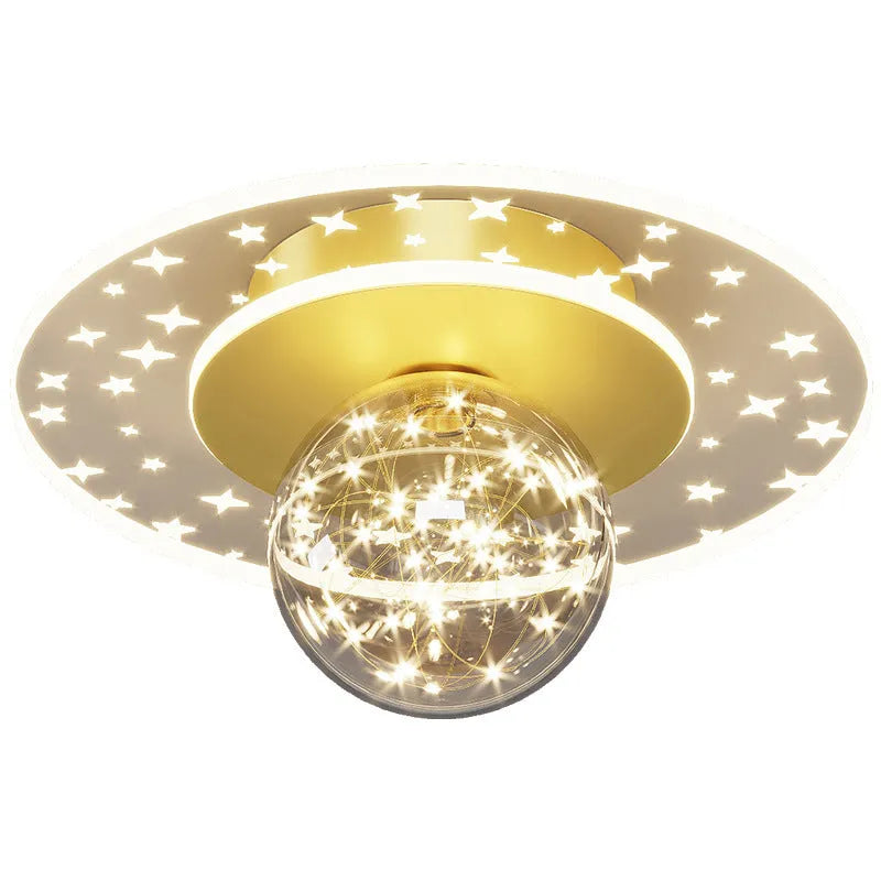 Modern simplicity LED ceiling lamp body in black, gold, or white finish for hallway and corridor installation with 220V support