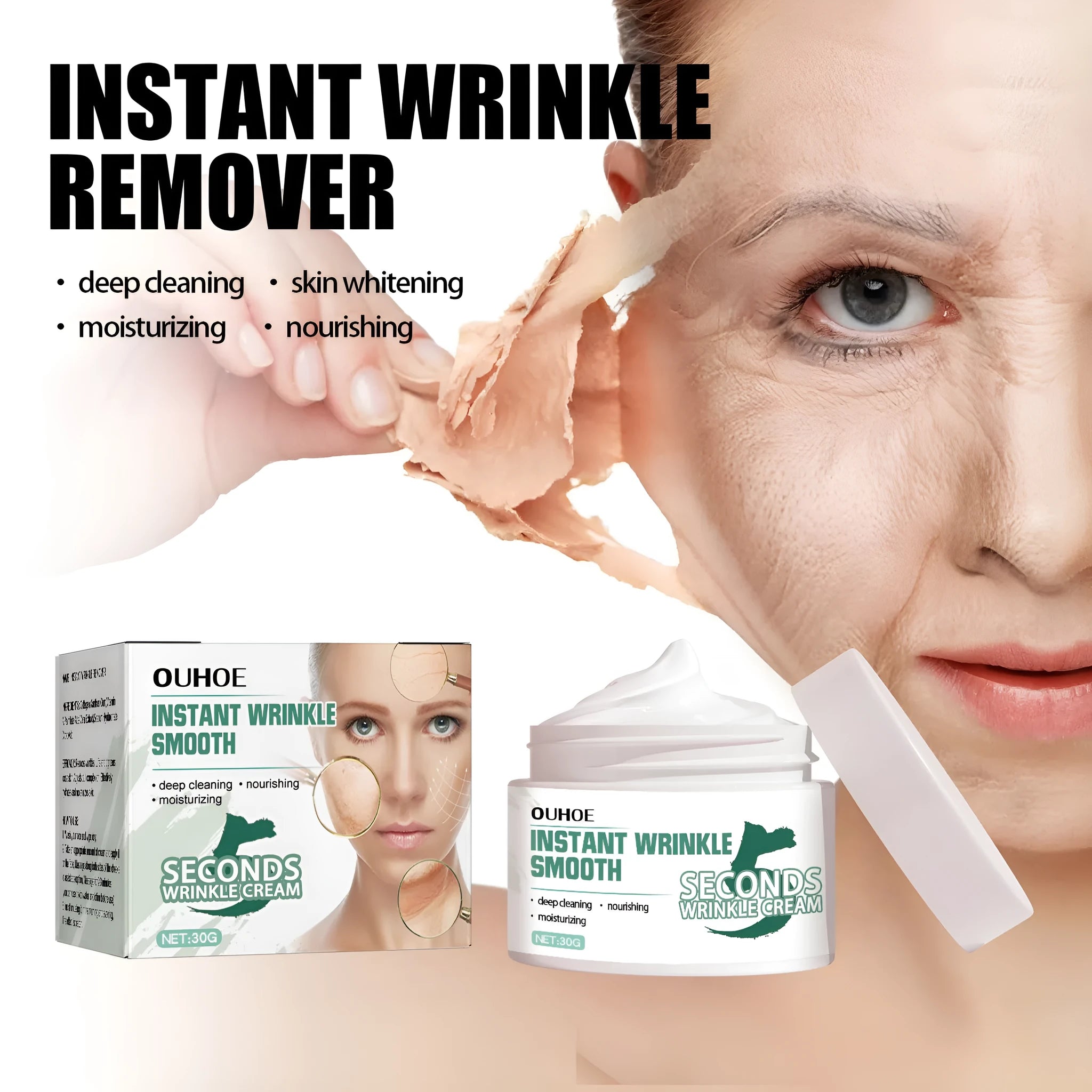 30g anti-aging anti-wrinkle face cream for hydrating and fading wrinkles