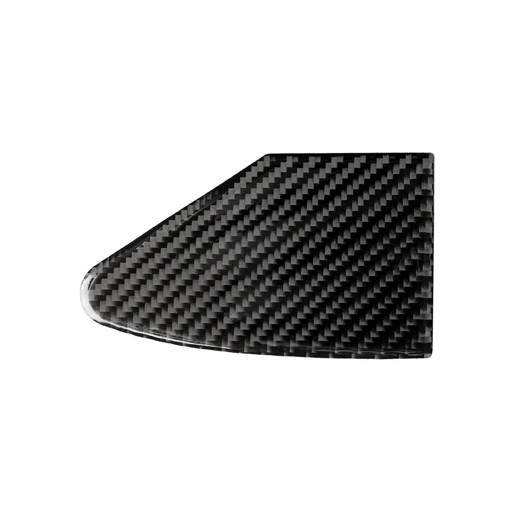 Carbon fibre USB charging port panel decorative sticker with 3M adhesive backing.