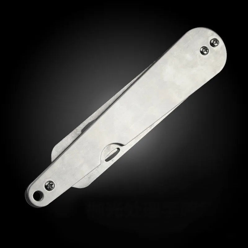 Foldable stainless steel water grass cutter knife with thick blade for fishing weed removal