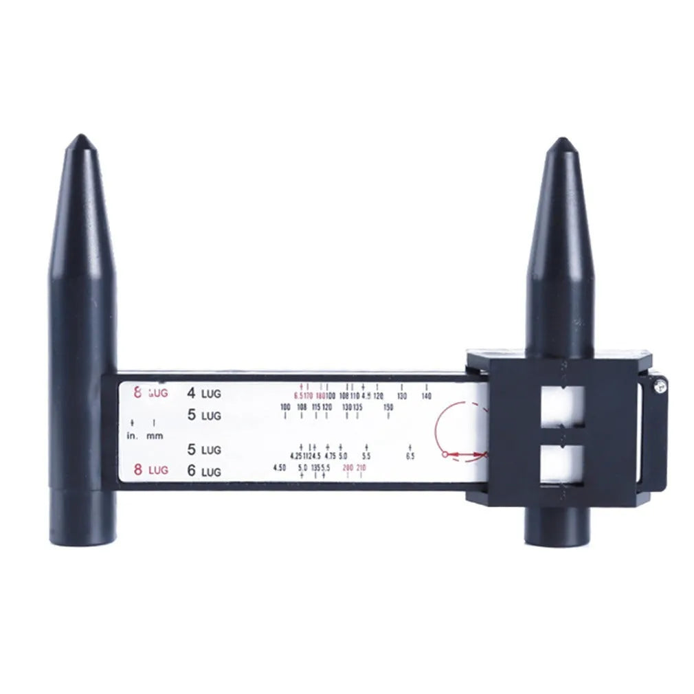 Digital electronic caliper measuring tool showing 180mm range and hole distance measurement capability