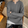 Plus size loose fit striped texture pullover jumper in grey