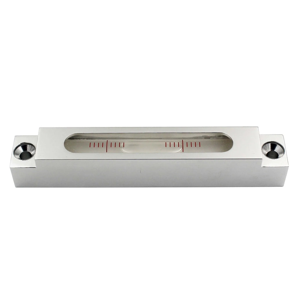 Precision metal spirit level with glass vials for machine tool decoration and measurement