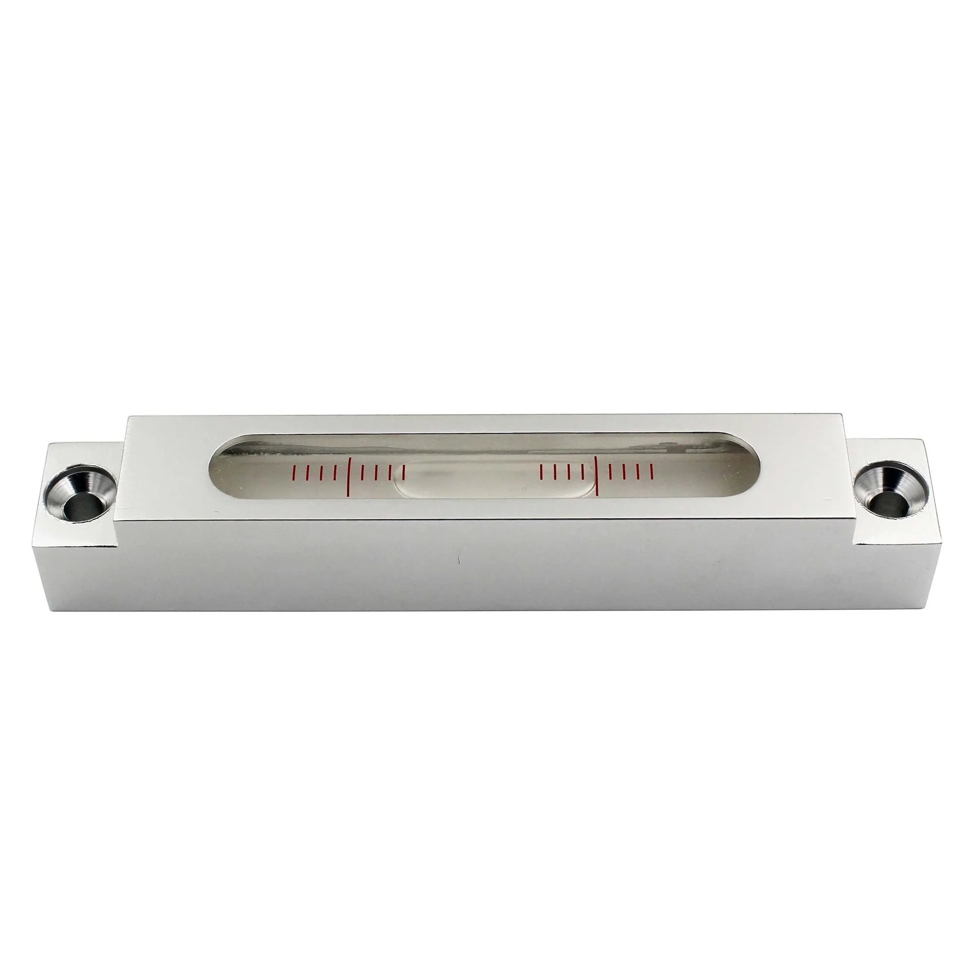 Precision metal spirit level with glass vials for machine tool decoration and measurement