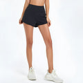 Women's high waist fitness shorts in quick-drying nylon fabric for summer sports