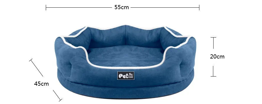 Removable pet bed mattress in grey cloth with tear resistant finish for cats and dogs