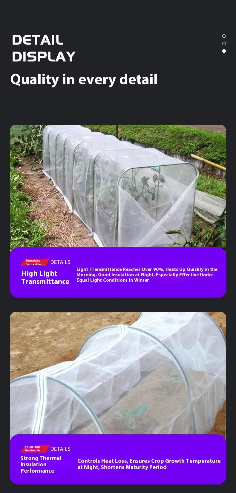 Roll of 4x8 metre plastic greenhouse cold film for vegetable shed insulation
